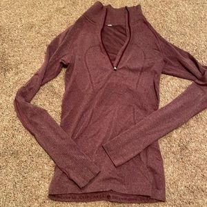 Quarter zip lululemon shirt